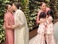 Esha Deol Birthday: बर्थडे पर बेटी ईशा देओल को किस कर हेमा मालिनी ने लुटाया प्यार, तस्वीरों में दिखी तीन पीढ़ी की खूबसूरत बॉन्डिंग
