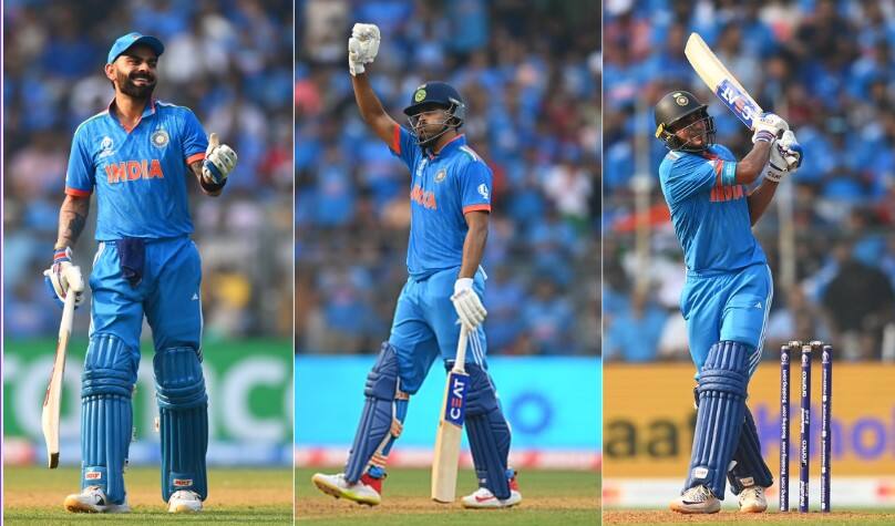 ODI World Cup 2023 India give target xx runs against Sri Lanka Innings highlights Wankhede Stadium IND Vs SL: ભારતે શ્રીલંકાને આપ્યો 358 રનનો ટાર્ગેટ,ગિલ,કોહલી અને અય્યરની ફિફ્ટી