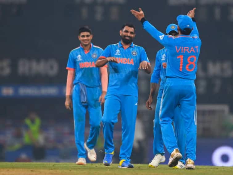 ODI World Cup 2023 India won 302 runs against Sri Lanka full match highlights Wankhede Stadium IND vs SL Highlights: Shami, Siraj Help India Outclass Sri Lanka By 302 Runs