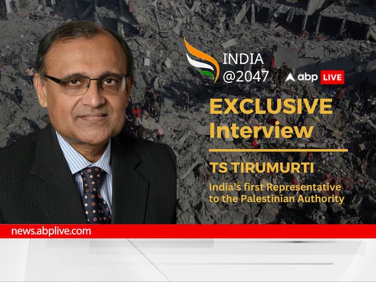 TS Tirumurti exclusive interview First Indian Envoy To Palestine says Drive For Palestinian Statehood Will Survive Israel-Hamas War ABPP 'Drive For Palestinian Statehood' Will Survive Israel-Hamas War, India’s First Envoy To Palestine Tirumurti Says
