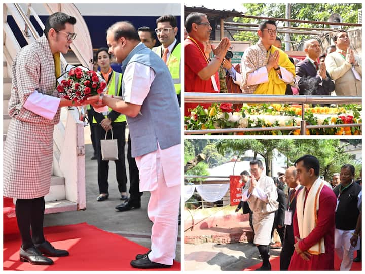 Bhutan King Jigme Khesar Namgyal Wangchuk arrived in India on Friday for his 8-day visit to India. This is his maiden three-day visit to Assam.