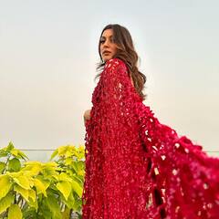 Hansika Motwani Photos: ఎర్ర చీరలో మెరుపుతీగలా ఉన్న హన్సిక