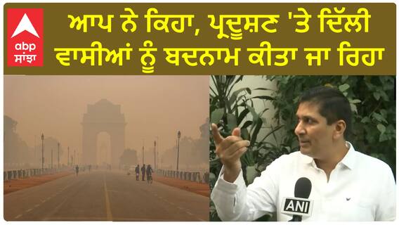 Saurabh Bharadwaj| AAP ਨੇ ਕਿਹਾ, ਪ੍ਰਦੂਸ਼ਣ 'ਤੇ ਦਿੱਲੀ ਵਾਸੀਆਂ ਨੂੰ ਬਦਨਾਮ ਕੀਤਾ ਜਾ ਰਿਹਾ