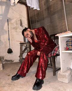 Oh So Blingy! Orry Aka Orhan Awatramani Slays In A Red Pantsuit