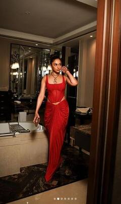 Rakul Preet Singh: ਰੈੱਡ ਹੌਟ ਲੁੱਕ 'ਚ ਰਕੁਲ ਪ੍ਰੀਤ ਸਿੰਘ ਨੂੰ ਦੇਖ ਦੀਵਾਨੇ ਹੋ ਗਏ ਫੈਨਜ਼, ਵੇਖੋ ਤਸਵੀਰਾਂ