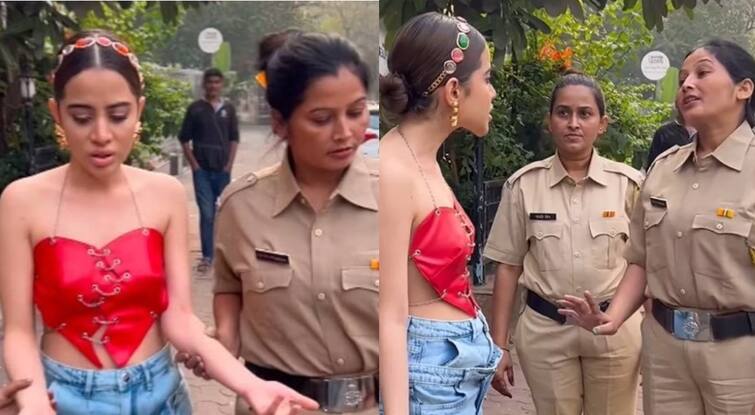Police arrested alias Javed for wearing short clothes? Video went viral on social media ટૂંકા કપડાં પહેરવા બદલ પોલીસે ઉર્ફી જાવેદની કરી ધરપકડ? Video સોશિયલ મીડિયા પર થયો વાયરલ