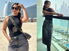 Reba John Photos : நடிகை ரெபா ஜானின் துபாய் ட்ரிப் புகைப்படங்கள்!