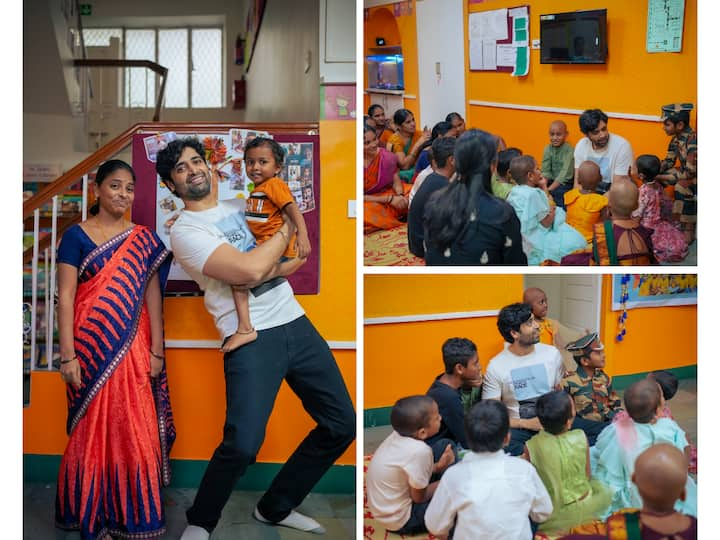 In a heartfelt encounter, Adivi Sesh visited children battling cancer at the St Jude India Childcare Centre. Take a look