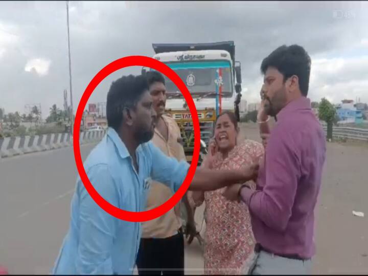 Chennai news lorry driver anarchy attacked a doctor couple in Chennai next to Pallavaram causing a stir TNN 