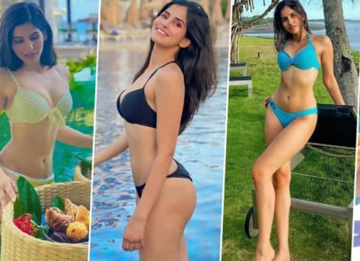 ફિલ્મ 'સોનૂ કી ટીટૂ કી સ્વીટી' ના સોંગ બમ ડિગી ડિગીમાં જોવા મળેલી મોડલ સાક્ષી મલિક પોતાની બોલ્ડ અને હોટ તસવીરોના કારણે ચર્ચામાં છે.