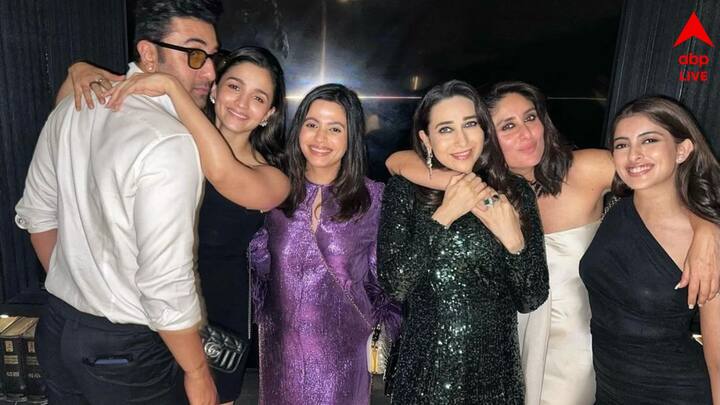 Alia Bhatt hugs Ranbir Kapoor in epic family pic with Kareena Kapoor, Karisma Kapoor from Shah Rukh Khan's bash SRK Birthday Party: শাহরুখের পার্টিতে রণবীরের গলা জড়িয়ে ক্য়ামেরাবন্দি আলিয়া, ধরা পড়ল বিভিন্ন মুহূর্তের ছবি