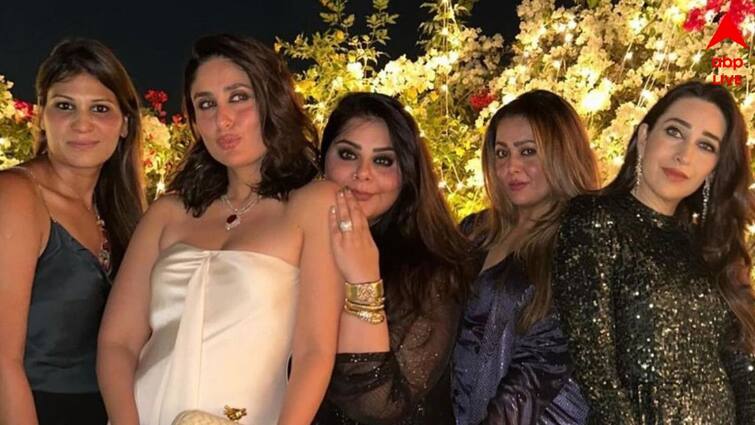 Kareena Kapoor, Karisma Kapoor turn up to Shah Rukh Khan's birthday party in their best outfits Shah Rukh Khan's birthday party: করিশ্মা-করিনা থেকে বলিউডের তাবড় সেলিব্রটি, বলিউড বাদশার জন্মদিনে কেমন সাজলেন হেভিওয়েট তারকারা?