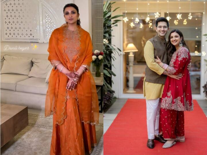 Parineeti Chopra Pics: बॉलीवुड एक्ट्रेस परिणीति चोपड़ा हाल ही में राघव चड्ढा के संग शादी के बंधन में बंधी हैं. परिणीति इन दिनों अपनी न्यू लाइफ एंजॉय कर रही हैं.