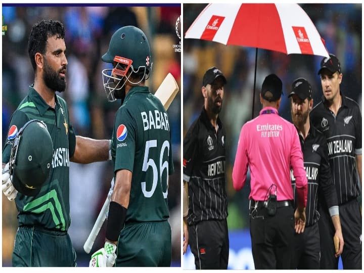 ODI World Cup 2023 NZ vs PAK Pakistan won 21 runs DLS Method PAK vs NZ: நியூசிலாந்துக்கு வில்லனான மழை! பகர் ஜமானின் மிரட்டல் பேட்டிங்கால் பாகிஸ்தான் வெற்றி!