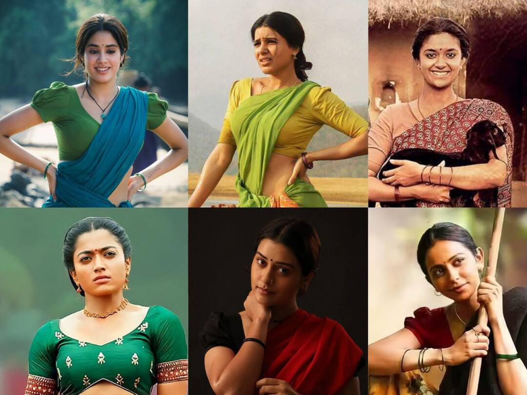 Samantha to Jahnvi Kapoor glamorous heroines who are impressing in de glam roles సామ్ నుంచి జాన్వీ వరకూ.. డీ గ్లామర్ రోల్స్ లో గ్లామరస్ హీరోయిన్స్