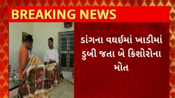 Dang News : ડાંગના વઘઈમાં ખાડીમાં ડુબી જતા 2 કિશોરોના થયા મોત