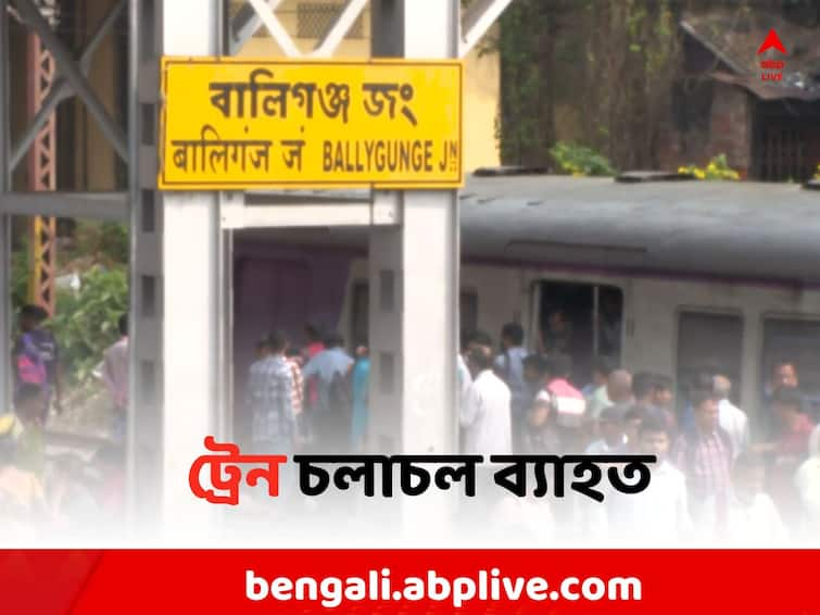 Sealdah South Budge Budge line train services disrupts due to overhead wire breaking near Ballygunge station Ballygunge Station: শিয়ালদা দক্ষিণ শাখায় ট্রেন চলাচলে ব্যাহত, বালিগঞ্জ স্টেশনের কাছে তার ছিঁড়ে বিপত্তি