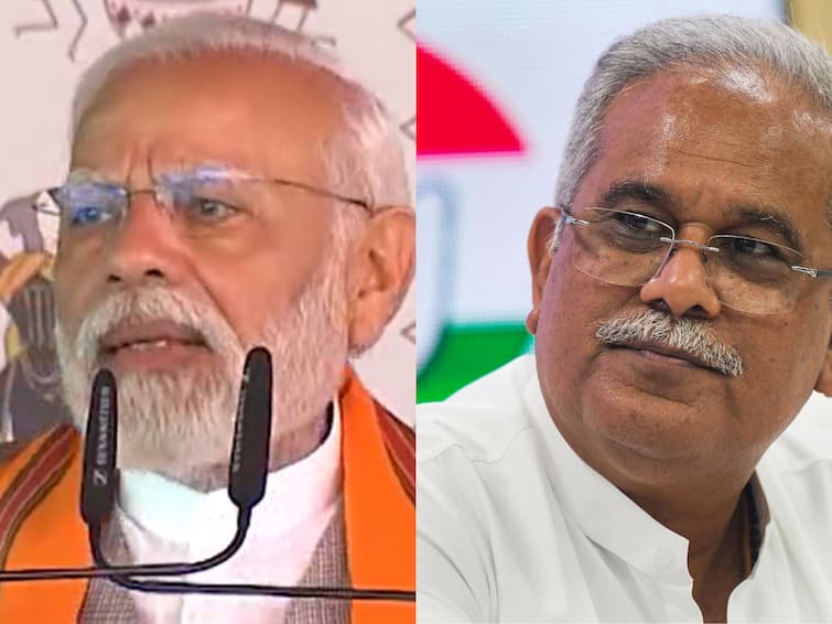 Chhattisgarh Elections 2023 PM Modi CM Baghel ED Congress Didnt Spare Even Mahadev Name To Fill Its Pockets 'Congress Didn't Spare Even Mahadev's Name To Fill Its Pockets': PM Modi's Dig At Chhattisgarh CM Baghel