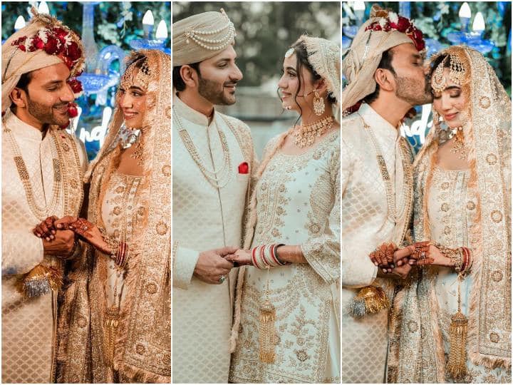 Ali Merchant-Andleeb Wedding Pics: टीवी एक्टर अली मर्चेंट ने तीसरी बार शादी कर ली है. एक्टर ने अपनी गर्लफ्रेंड अंदलीब जैदी संग लखनऊ में निकाह किया था. उनकी वेडिंग तस्वीरें अब वायरल हो रही हैं.