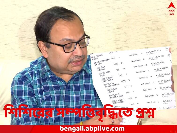 TMC leader Kunal Ghosh claims Sisir Adhikari's property increased RS 10 crores in just a year Kunal Ghosh: ১৬ লক্ষ থেকে একেবারে ১০ কোটি! এক বছরে এত সম্পত্তিবৃদ্ধি কী করে? কুণালের নিশানায় শিশির