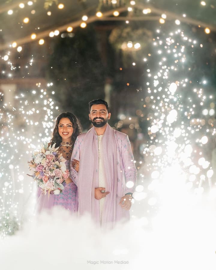 Amala made the wedding announcement by posting a couple of pictures from the ceremony on her Instagram account.