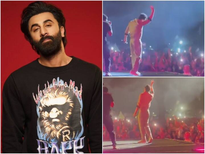 Animal Actor Ranbir Kapoor dance on channa mereya song in arijit singh concert video went viral Watch : अरिजीत सिंह के कॉन्सर्ट में Ranbir Kapoor ने लूटी महफिल, 'चन्ना मेरेया' गानें पर यूं थिरके एक्टर, वायरल हुआ Video