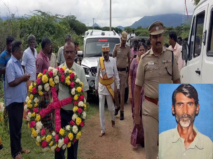 வத்தலகுண்டு அருகே உறுப்பு தானம் செய்த பூ விவசாயின் உடல் அரசு மரியாதையுடன் தகனம்