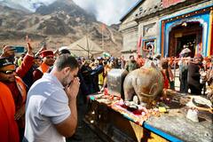 Rahul Gandhi Pays Obeisance At Kedarnath Temple In Uttarakhand Ahead Of 5-State Polls — IN PICS