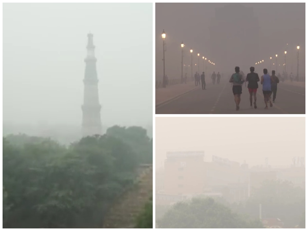 Delhi Air Pollution AQI Severe Category Smoky Haze Shrouds National ...