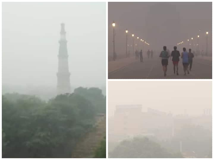 Delhi's air quality showed no improvement and continued to be in the 'severe' category on Sunday morning as a thick layer of toxic haze blanketed the national capital.