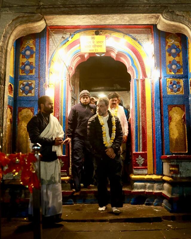The Wayanad MP's visit to Kedarnath served as a spiritual interlude amid his election campaigning activities.
