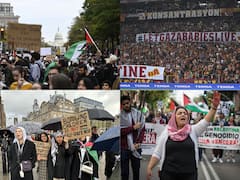 Pro-Palestine Protestors Take To Streets In US, Europe Calling For Gaza Ceasefire As Israel Ups Ante