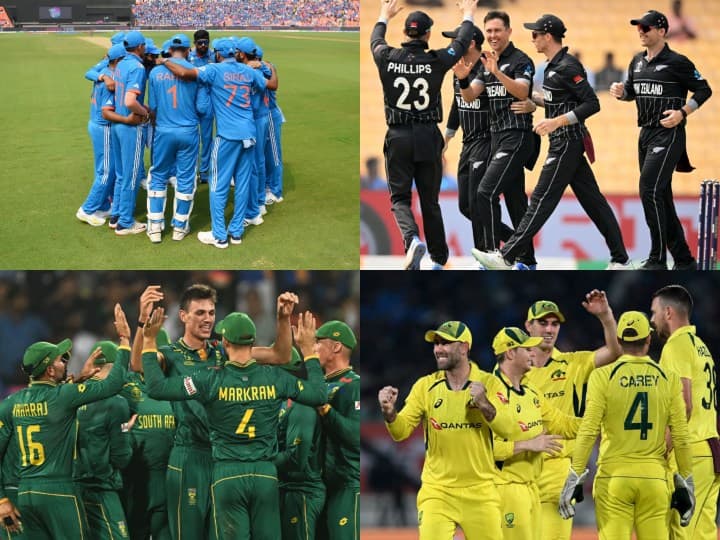 ICC World Cup 2023 two teams are qualifed for semi finals and 4 teams are almost eliminated here is the full scenario World Cup Semi Final Scenario: 4 टीमें बाहर और 2 ने किया क्वालीफाई, बेहद दिलचस्प हो गई है सेमीफाइनल की रेस