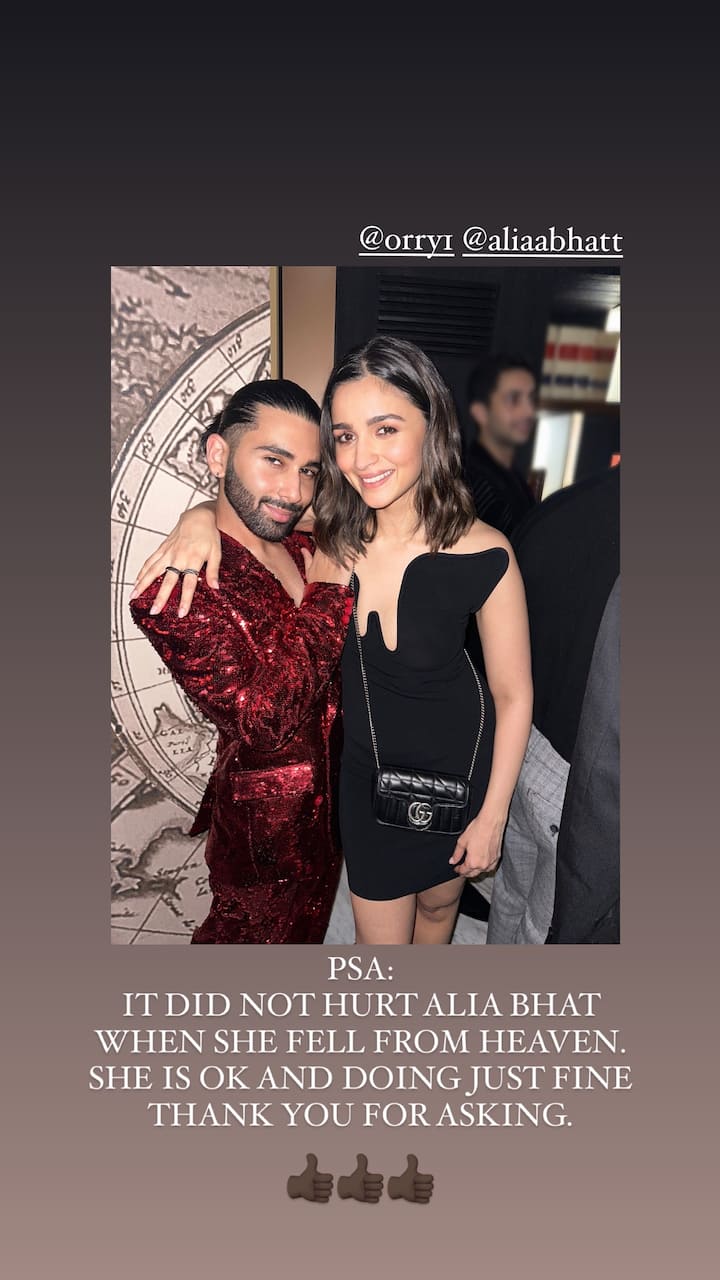 Orry gave us a peek at what went down at the party on Thursday night, as we saw him posing with a number of celebrities that were present at SRK's bash.