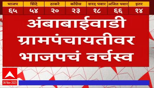 Gram Panchayat Election सोलापूर - बार्शी तालुतक्यातील अंबाबाईवाडी ग्रामपंचायतीवर भाजपचं वर्चस्व