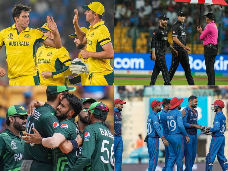 ODI World Cup 2023 Semi Final Scenarios Chances Teams Qualification Pakistan New Zealand WC 2023 Semi Final WC 2023 Semi Final: உலகக் கோப்பை அரையிறுதி - இந்தியாவுடன் மோதப்போவது யார்? மல்லுக்கட்டும் 3 அணிகள்