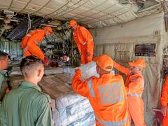 Emergency Relief Materials Supplied By India Dispatched To Nepal's Earthquake-Affected Areas