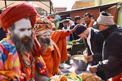 Congress MP Rahul Gandhi Serves Food To Devotees In ‘Bhandara’ At Kedarnath Temple — IN PICS