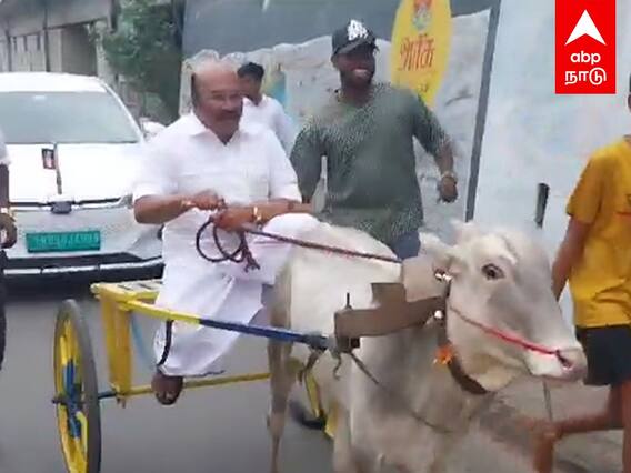 Jayakumar : ''வேற லெவல் அண்ணா நீங்க”மாட்டு வண்டி ஓட்டிய ஜெயக்குமார்