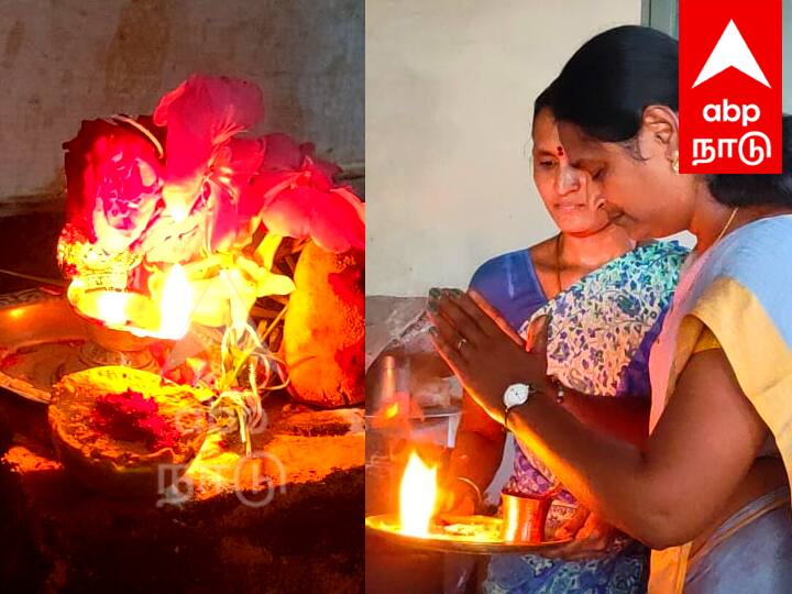 Diwali 2023 Shop women owners have started offering pooja to make Diwali sweet TNN Diwali 2023 : தீபாவளி ஸ்வீட் செய்ய பூஜை போட்டு ஆரம்பித்த கடை பெண் உரிமையாளர்கள்