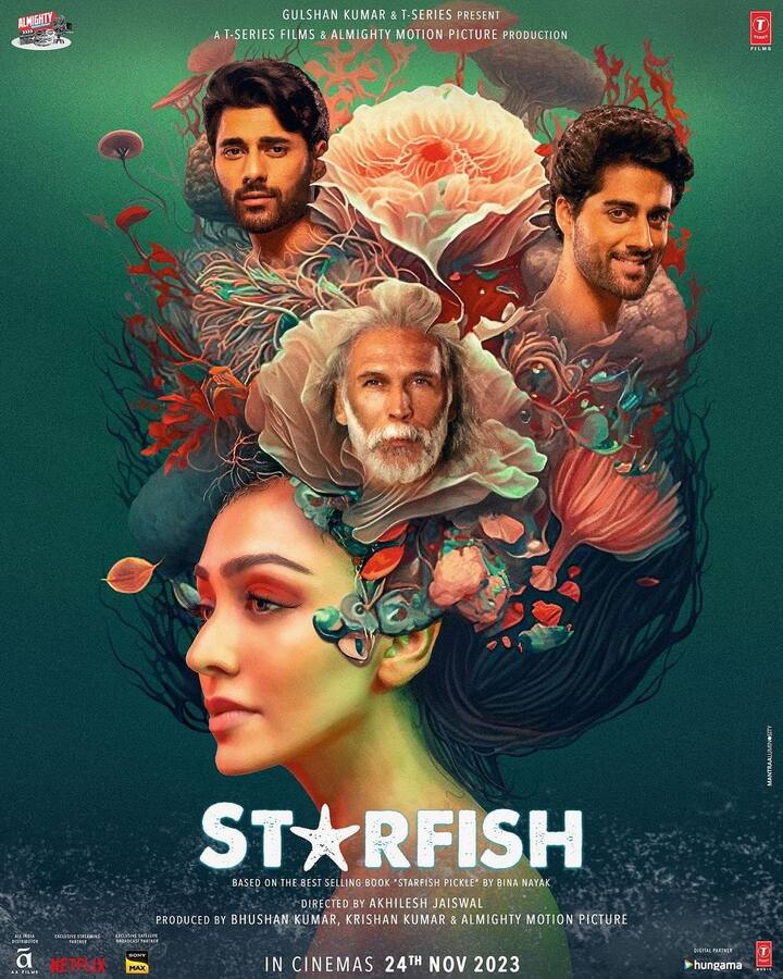 Even after Diwali is over, you will have ample shows to watch for. One very interesting tale that many are looking forward to is Starfish. Starring Khushalii Kumar, Milind Soman, Tusharr Khanna, and Ehan Bhat, the film is an interesting story of self-discovery, fighting inner demons, et al. Khushalii plays a skilled commercial diver in this one and brings her most challenging role to the audience on 24th November. (Image Source: PR Handout)