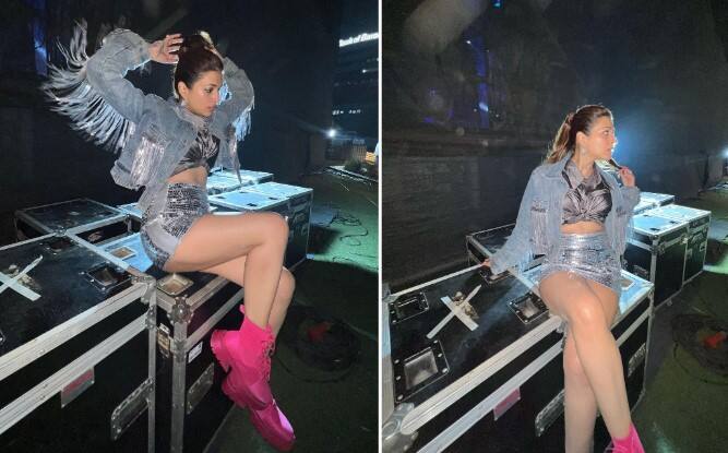 શ્રદ્ધા દાસ અવારનવાર પોતાની બોલ્ડ અને હોટ તસવીરો શેર કરતી રહે છે. શ્રદ્ધા દાસ ફરી નવા લૂકમાં સ્પોટ થઈ છે.