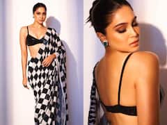 Sharvari Mesmerises In A Black And White Manish Malhotra Saree