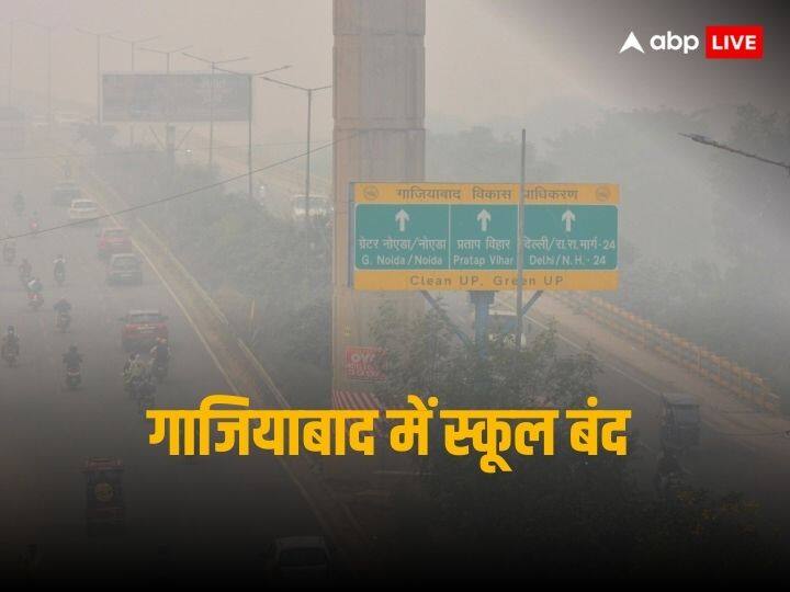 Ghaziabad Schools Closed Hold Online Classes Due Air Pollution Ghaziabad: गाजियाबाद में नौवीं तक के स्कूल 10 नवंबर तक बंद, ऑनलाइन होगी क्लास