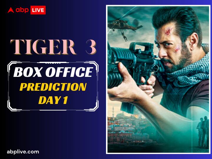 Tiger 3 Box Office Prediction Day 1 Salman Khan film may earn 35 to 40 crores on opening day 200 cr in a week Tiger 3 Box Office Prediction Day 1: रिलीज होते ही बॉक्स ऑफिस पर दहाड़ मारेगी 'टाइगर 3'! जानें पहले दिन कितने करोड़ कमाएगी Salman Khan की फिल्म