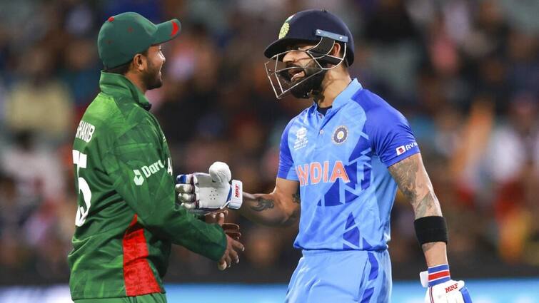 shakib al hasan broke Virat Kohli record second most fifty score in world cup 2023 sports news Virat Kohli : बांगलादेशच्या खेळाडूनं मोडला कोहलीचा विक्रम! विराटला टाकलं मागे