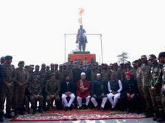 काश्मीर खोऱ्यामध्ये दुमदुमला छत्रपतींचा जयघोष, पाहा फोटो