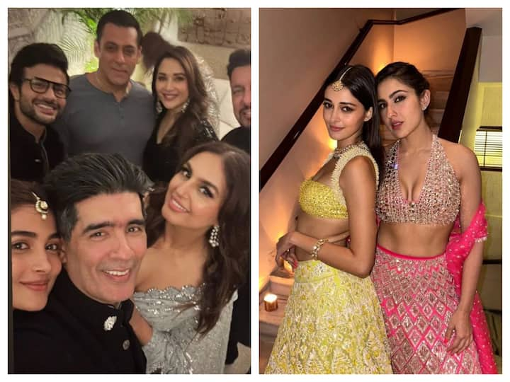 Manish Malhotra recently hosted a Diwali bash which was attended by almost entire Bollywood - Salman Khan, Madhuri Dixit to Sara Ali Khan, Janhvi Kapoor. Here are some inside pictures from the party.