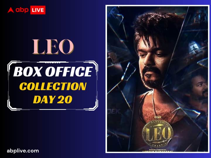 Leo Box Office Collection Day 20 Vijay Thalapthy film may earn 1 crore 45 lacs on third Tuesday Leo Box Office Collection Day 20: तीसरे मंगलवार को भी दहाड़ मार रही Vijay Thalapathy की 'लियो'! 20वें दिन भी किया करोड़ों में कलेक्शन