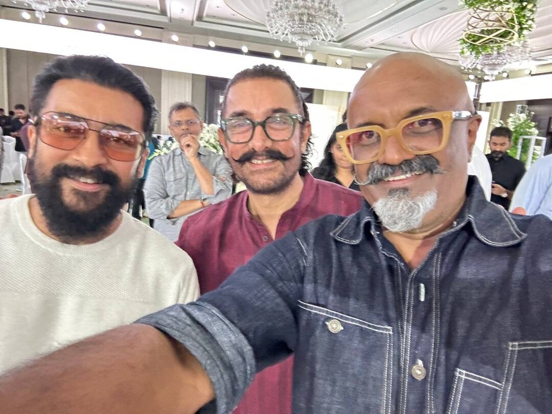 Suriya, Aamir Khan: ఒకే ఫ్రేమ్లో ‘గజినీ’ స్టార్స్ - సూర్య, అమీర్ ఎక్కడ కలిశారో తెలుసా? Ghajini actors Suriya, Aamir Khan in a single frame Suriya, Aamir Khan: ఒకే ఫ్రేమ్లో ‘గజినీ’ స్టార్స్ - సూర్య, అమీర్ ఎక్కడ కలిశారో తెలుసా?